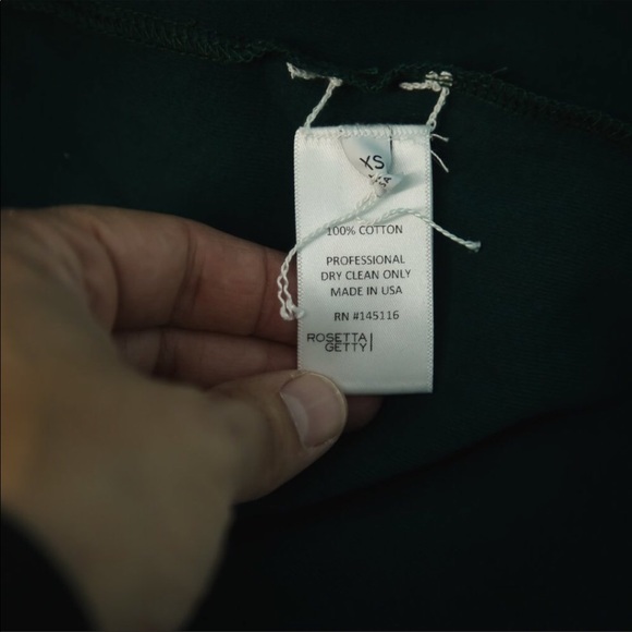 Rosetta Getty XS Green Paneled Turtleneck Top NWOT - Picture 6 of 6